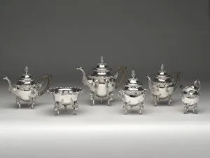 Tea Set Prints: Tea and Coffee Service, 1811 / 28. Creator: Harvey Lewis