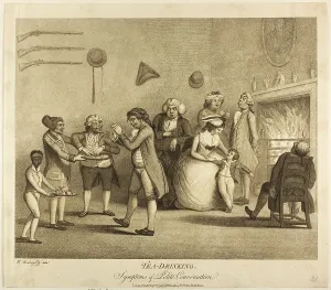 Grate Prints: Tea Drinking, published September 1, 1794. Creator: Henry William Bunbury