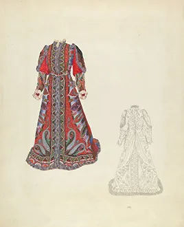 Joseph L Prints: Tea Gown, c. 1937. Creator: Joseph L. Boyd
