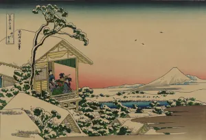 Mount Prints: Tea house at Koishikawa. The morning after a snowfall (from a Series 36 Views