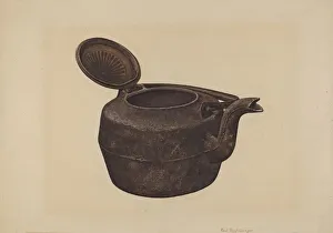 Poffinbarger Paul Prints: Tea Kettle, 1935 / 1942. Creator: Paul Poffinbarger