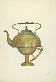 Bradleigh Beulah Gallery: Tea Kettle, c. 1936. Creator: Beulah Bradleigh