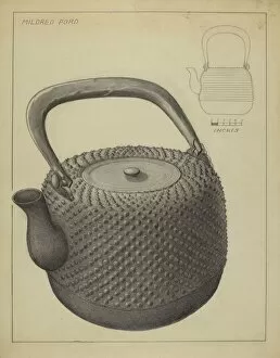 Kitchenware Gallery: Tea Kettle, c. 1936. Creator: Mildred Ford