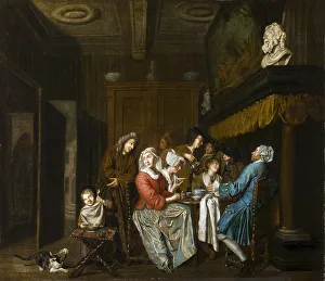 Tea Break Prints: A Tea Party. Creator: Horemans, Jan Joseph, the Elder (1682-1759)