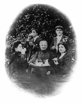 A tea party, San Francisco, California, USA, early 20th century