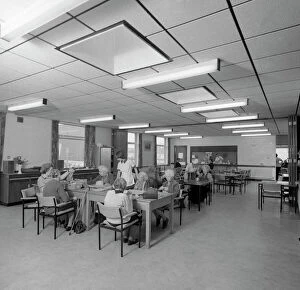 Seventies Collection: Tea room, Montague Hospital, Mexborough, South Yorkshire, 1977. Artist: Michael Walters