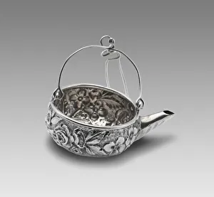 Repouss And Xe9 Prints: Tea Strainer, 1891 / 96. Creator: W. H. Saxton