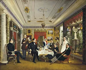 Images Dated 22nd February 2011: At the Tea Table, 1851