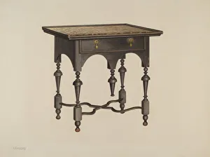 Henning Charles Prints: Tea Table, 1940. Creator: Charles Henning