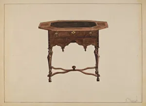 Gorid Nicholas Prints: Tea Table, c. 1936. Creator: Nicholas Gorid