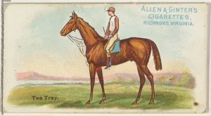 Horseracing Prints: Tea Tray, from The Worlds Racers series (N32) for Allen & Ginter Cigarettes, 1888