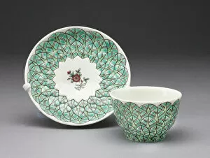 Cup And Saucer Gallery: Teabowl and Saucer, Saint-Cloud, c. 1720. Creator: Saint-Cloud Porcelain Manufactory