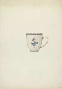 Tea Cup Prints: Teacup, c. 1937. Creator: Dana Bartlett