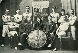 Aberdeen Gallery: The Team of Aberdeen Gymnasts, Winners of the N.P.R.S. Challenge Shield, 1902. Creator: Unknown