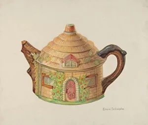 Depicting Prints: Teapot, 1935 / 1942. Creator: Erwin Schwabe