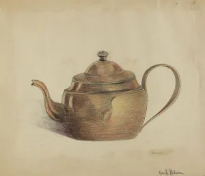 Frank Nelson Prints: Teapot, 1935/1942. Creator: Frank Nelson