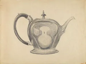 Graphite On Paper Prints: Teapot, c. 1936. Creator: John Garay