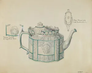 Atkinson Ralph Prints: Teapot, c. 1936. Creator: Ralph Atkinson