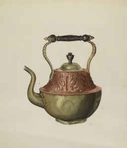Henry Meyers Prints: Teapot, c. 1937. Creator: Henry Meyers