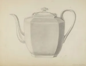 Ludmilla Calderon Prints: Teapot, c. 1937. Creator: Ludmilla Calderon