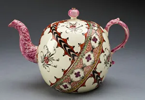 Teaware Prints: Teapot, Leeds, c. 1770. Creator: Unknown