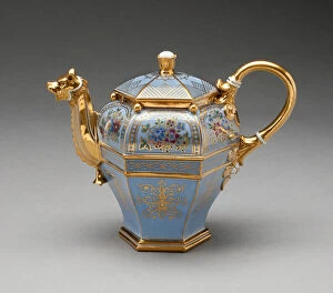 Teapot, Sèvres, 1832/35. Creator: Sèvres Porcelain Manufactory