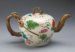 Teapot, Staffordshire, 1750 / 55. Creator: Staffordshire Potteries