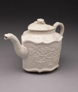 Salt Glaze Prints: Teapot, Staffordshire, 1750 / 59. Creator: Staffordshire Potteries