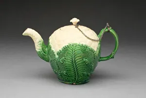 Teapot, Staffordshire, 1765 / 80. Creator: Staffordshire Potteries