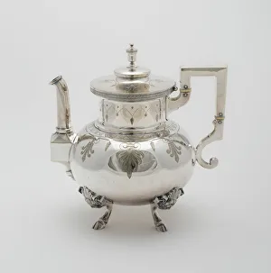 Teapot, part of Tea and Coffee Service, 1878. Creator: Rogers Smith and Company Teapot, part of Tea and Coffee Service, 1878. Creator: Rogers Smith and Company