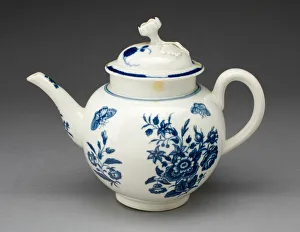 Worcestershire Prints: Teapot, Worcester, c. 1770. Creator: Royal Worcester