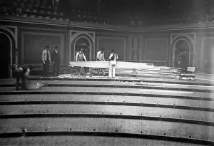 Us Capitol Prints: Tearing up floor of House of Reps. between c1910 and c1915. Creator: Bain News Service