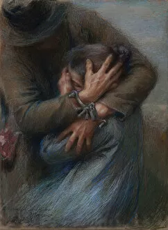 Parting Gallery: The Tears. Artist: Mentessi, Giuseppe (1857-1931)