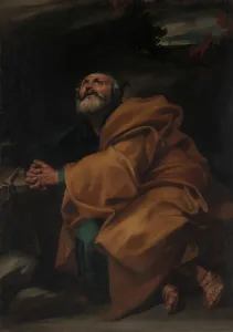 Ribera Prints: The Tears of Saint Peter, ca. 1612-13. Creator: Jusepe de Ribera