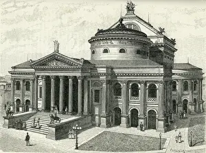 Palermo Prints: Teatro Massimo, Palermo, Second Half of the 19th century