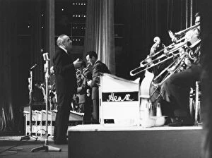 Bandleader Gallery: Ted Heath and His Music, Nat King Cole concert, Shepherds Bush, London, 1963