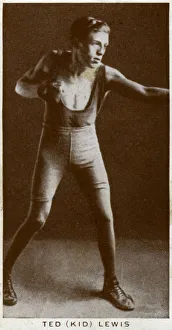 Fighter Prints: Ted Kid Lewis, British boxer, (1938)
