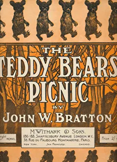 Sheet Music Prints: The Teddy Bears Picnic, 1907. Creator: Unknown