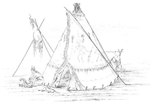 Myers And Co Prints: Teepee, 1841. Artist: Myers and Co