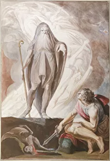 Teiresias Foretells the Future to Odysseus, 1780-1783. Artist: Fussli (Fuseli), Johann Heinrich (1741-1825)
