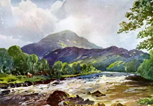 Perthshire Prints: On the Teith near Callander, Perthshire, 1924-1926. Artist: RJ Begg