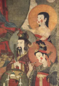 Thanka Collection: The Tejaprabha Buddha Surrounded with Planet Deities