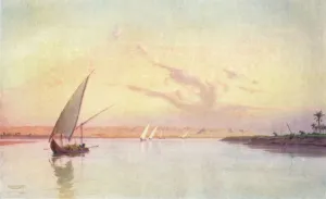 R Talbot Kelly Prints: Tel-El-Amarna, on the Upper Side, c1880, (1904). Artist: Robert George Talbot Kelly