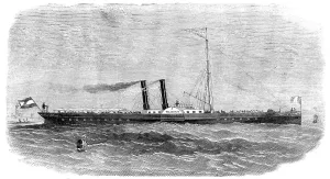 Passenger Steamer Prints: The Telegraaf Iron Steam-boat, recently built by Messrs