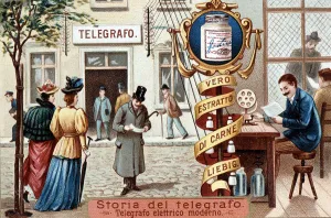 Telegraph office, c1900