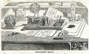 Telegraphic Apparatus, c1855. Creator: Renard, Edouard (1802-1857)