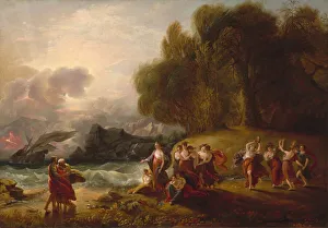 Rough Seas Prints: Telemachus and Calypso, c. 1809. Creator: Benjamin West