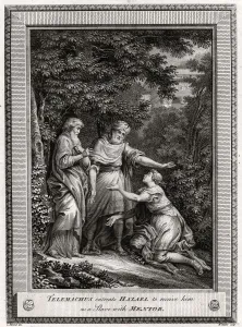 Gesticulating Prints: Telemachus entreats Hazael to receive him as a Slave with Mentor, 1775. Artist: W Walker