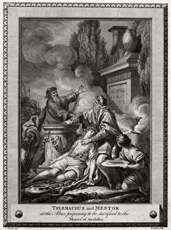 Anchises Gallery: Telemachus and Mentor at the altar, preparing to be sacrificed to the Manes of Anchises, 1774