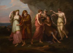 Angelika Kauffman Gallery: Telemachus and the Nymphs of Calypso, 1782. Creator: Angelica Kauffman